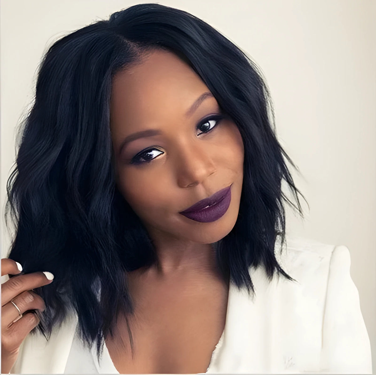 African short curly headgear wig in Black or Light Brown, adjustable elastic for 52-58 cm head circumference, matt high temperature wire.