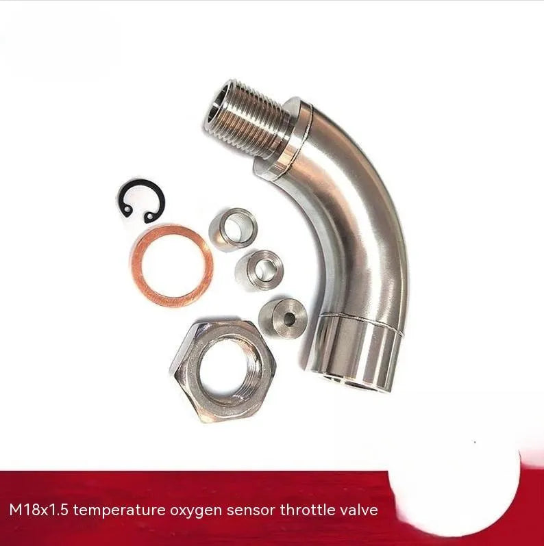 M18 x 1.5 car temperature sensor adapter flow valve with metallic finish