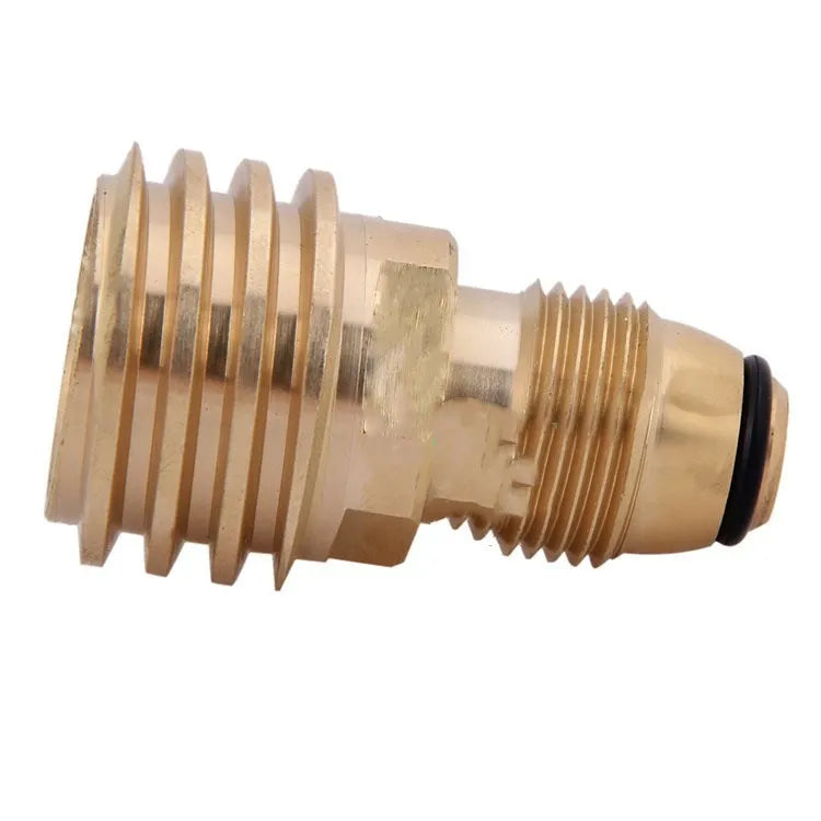 Brass gas charging adapter with 7mm diameter and internal thread connection