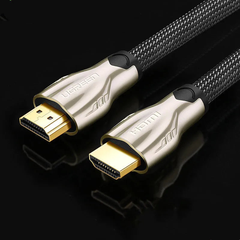 Version 2.0 4K HDMI cable with gold-plated connectors showing length options
