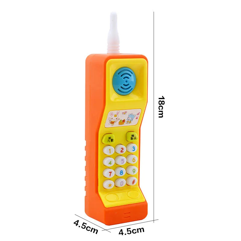 Children's educational toy with sound, light, and music features showing cartoon animal designs