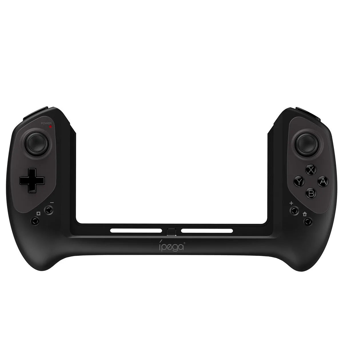 Black Bluetooth wireless gamepad controller for Nintendo Switch with ergonomic curved grip