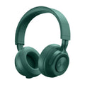 Sports wireless Bluetooth headset showing four colour options: black, green, grey and red