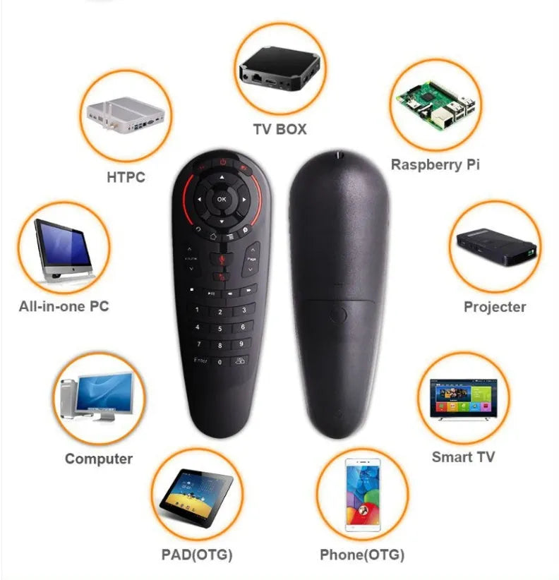 G30 wireless keyboard remote control with air mouse function and nano USB receiver
