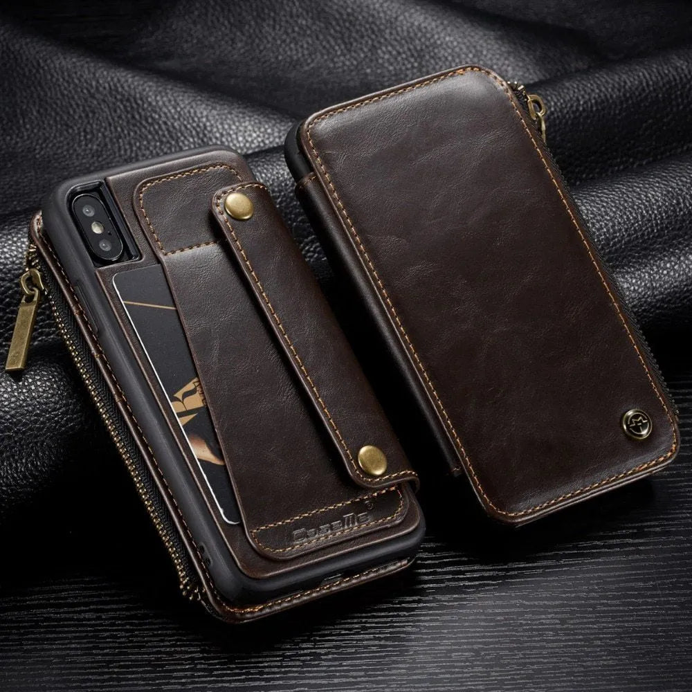 Samsung Galaxy Note9 flip leather case in black, brown, and red colour options