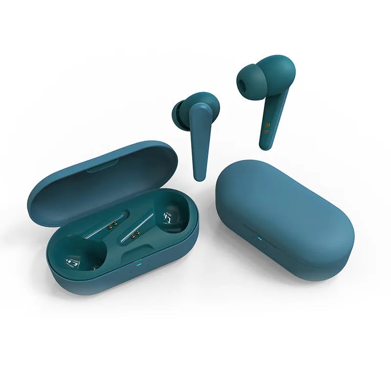 ANC wireless in-ear headphones in five colours: black, white, pink, green, and blue