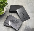Black Diamond waterproof plastic poker cards with gold foil detail for poker table and party play