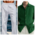 Men's green washed cotton cardigan shirt in regular fit with pure cotton fabric