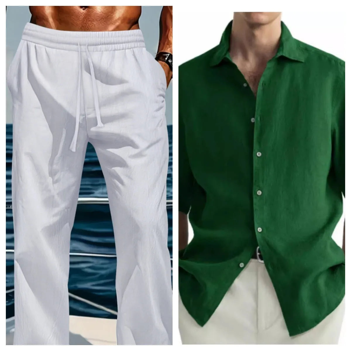 Men's green washed cotton cardigan shirt in regular fit with pure cotton fabric