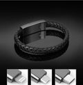 Bracelet cable single head Mini USB Micro USB in black or brown, 20cm or 23cm, with gift box option