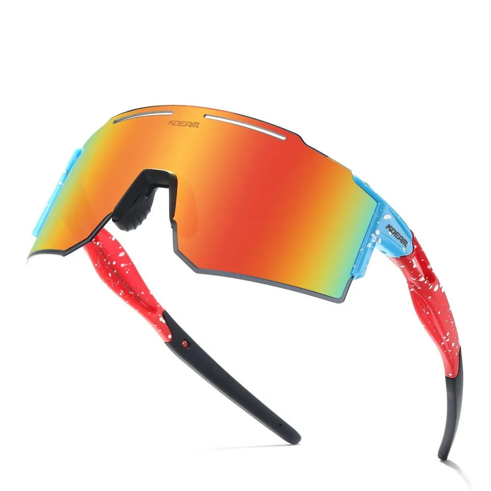 Ultralight frameless polarised sports sunglasses with TR90 frame in a selection of colours.