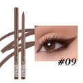 12 colourful gel glitter eyeliner pencils in vibrant shades with waterproof formula