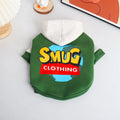 Green cotton dog jumper for autumn and winter wear in sizes L to 4XL