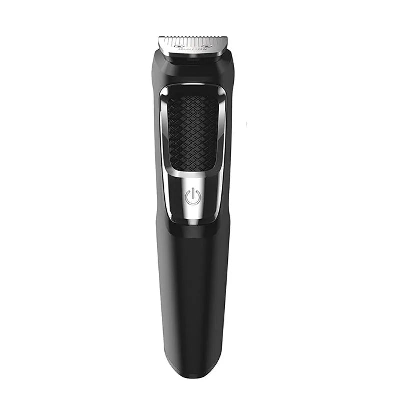Multifunctional nose hair and beard clipper with lithium-ion battery, 60-minute runtime, and flushable blade and guard