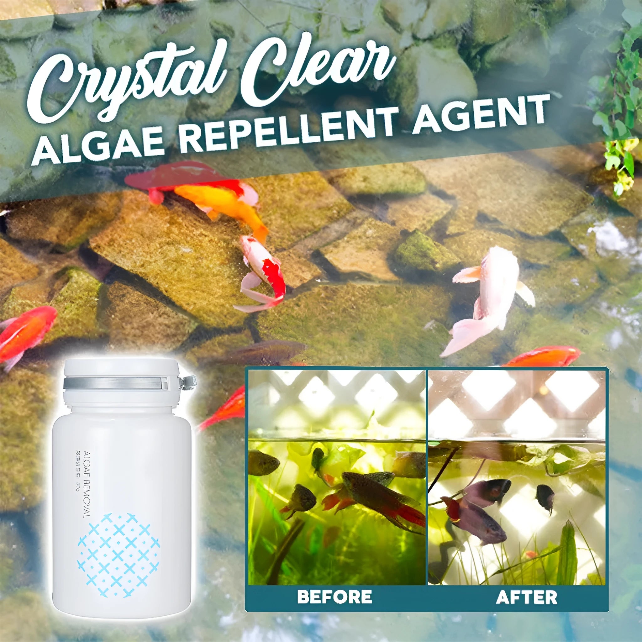 50g algaecide sachet for swimming pool green water and moss removal in aquatic tanks