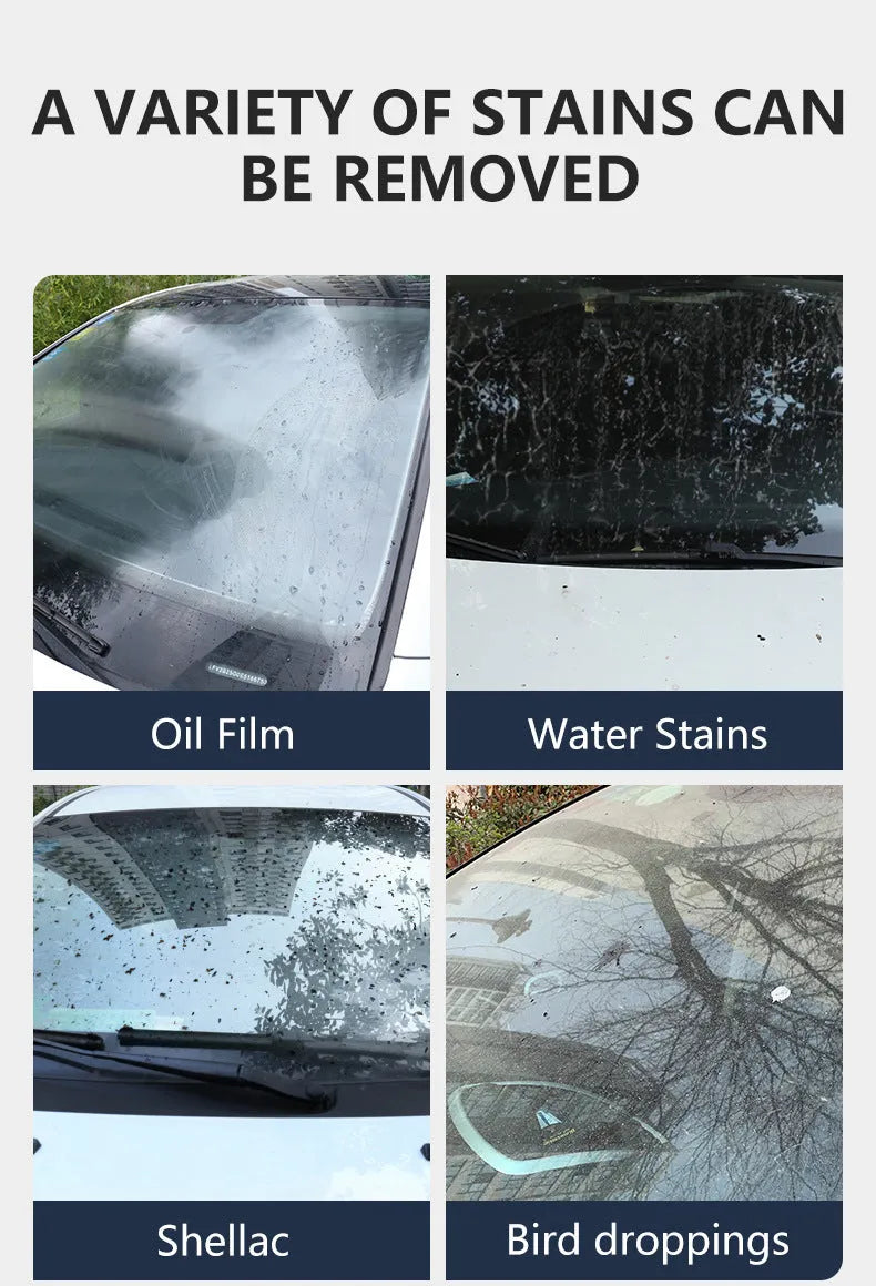 Glass oil film remover cleaning cream paste for car windscreen decontamination in 50ml 100ml 200ml sizes