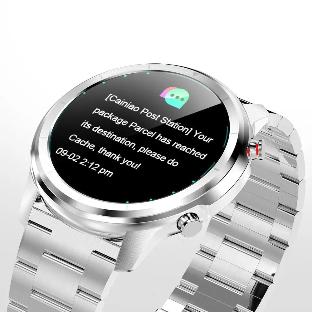 LEMFO LF26 smart bracelet with 1.3-inch touch screen shown in black colour option