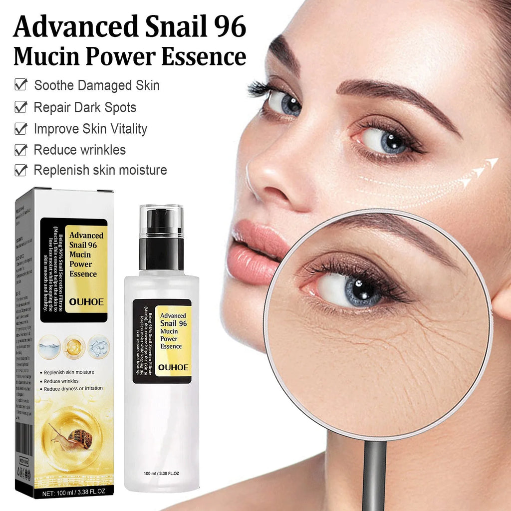 100ml Snail Serum Collagen Facial Serum bottle with hydrating brightening nourishing properties