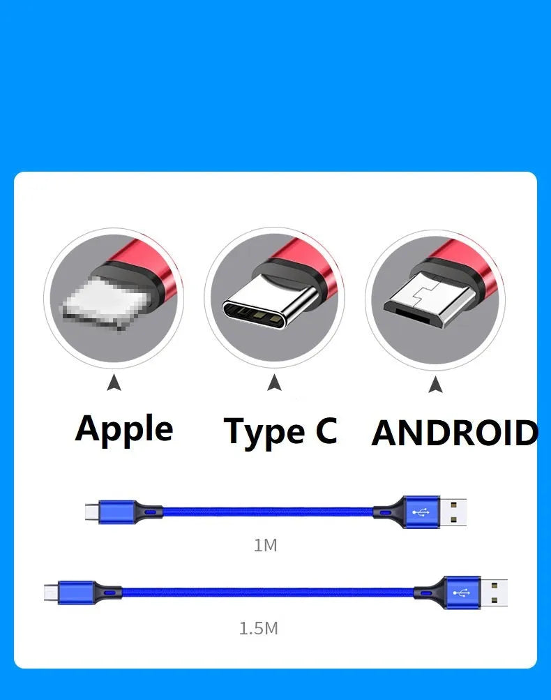A 2-metre long USB data cable for mobile phones in a choice of colours.