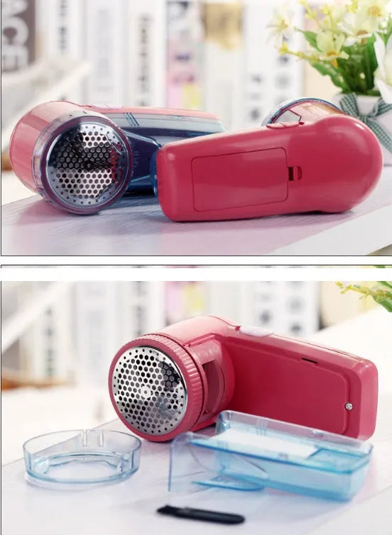 Compact portable electric lint remover for sweaters with strong wind system and rechargeable battery