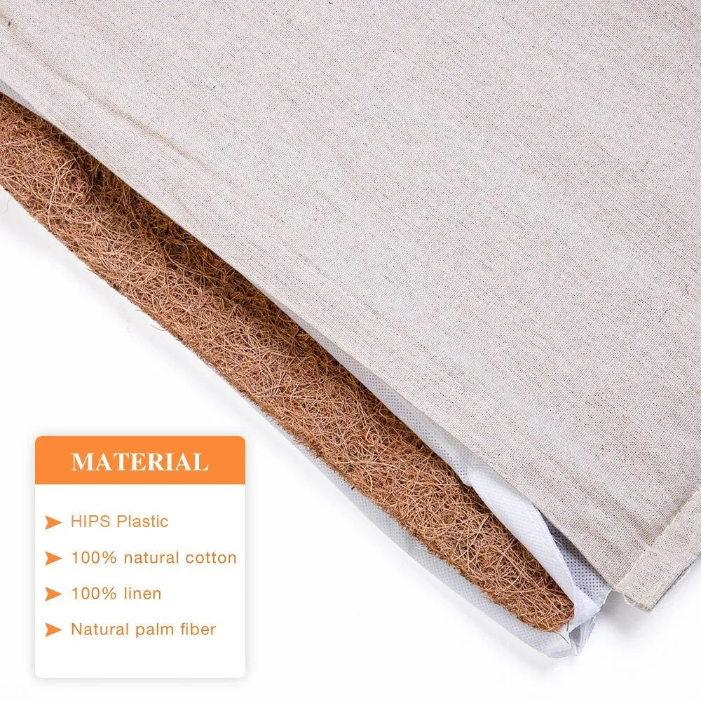 Acupuncture mat and pillow set with buckwheat and coconut palm filling, 72x44cm mat, 38x25cm pillow, storage bag