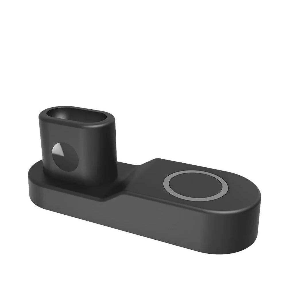 W3 wireless charging station for Apple iPhone, Watch and AirPods with rotating dock
