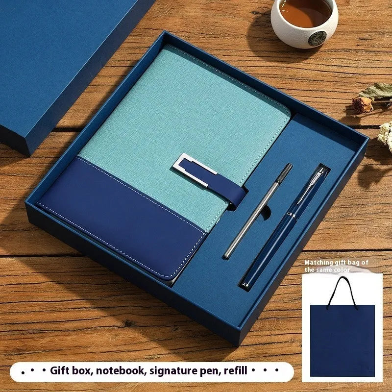 A5 soft pu leather notebook in business brown colour with wood-free paper pages