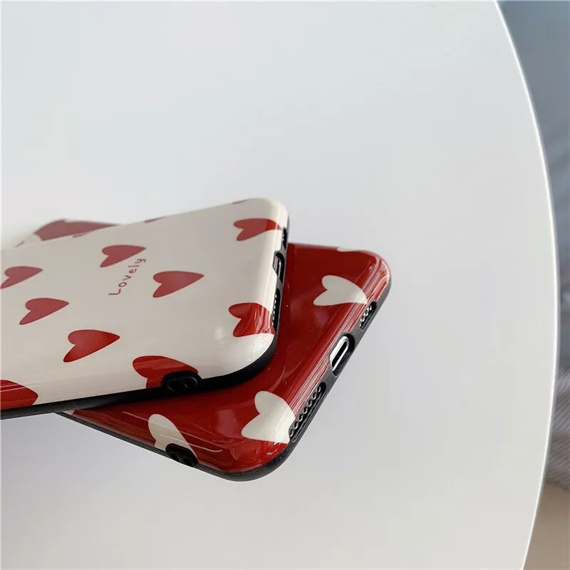 Love glossy TPU phone case in solid colour for Apple iPhone, back cover view