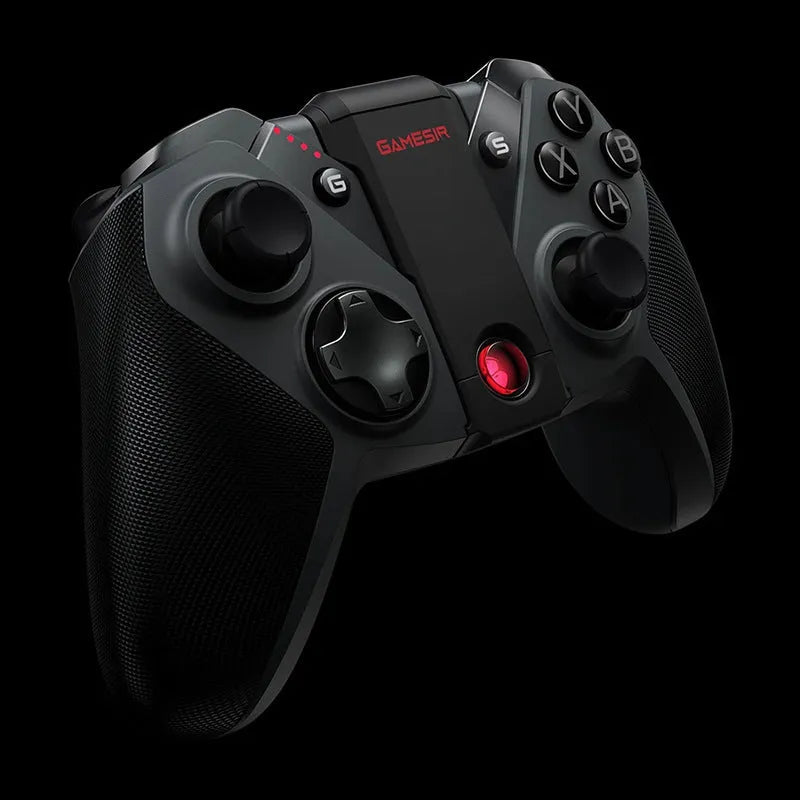 Black Gaishi chicken handle game controller with Type-C interface and vibration capability