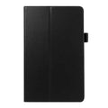 Flat protective case for Samsung T560 T561 9.6 inch tablet with PU leather litchi pattern cover and foldable stand