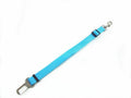 Adjustable dog car safety seat belt restraint in orange, 2.5cm width