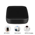 Black voice control universal infrared remote control with WiFi connectivity