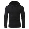 Men's hooded sweatshirt with arm zippers, O-neck, long sleeve, solid colour, sizes S to 4XL