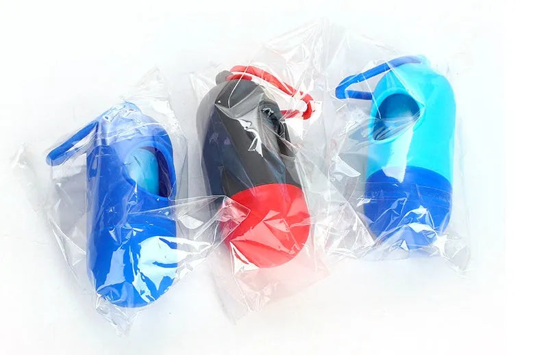 Pack of coloured pet waste bags for dogs, shown with dimensions 22.5cm by 30cm.
