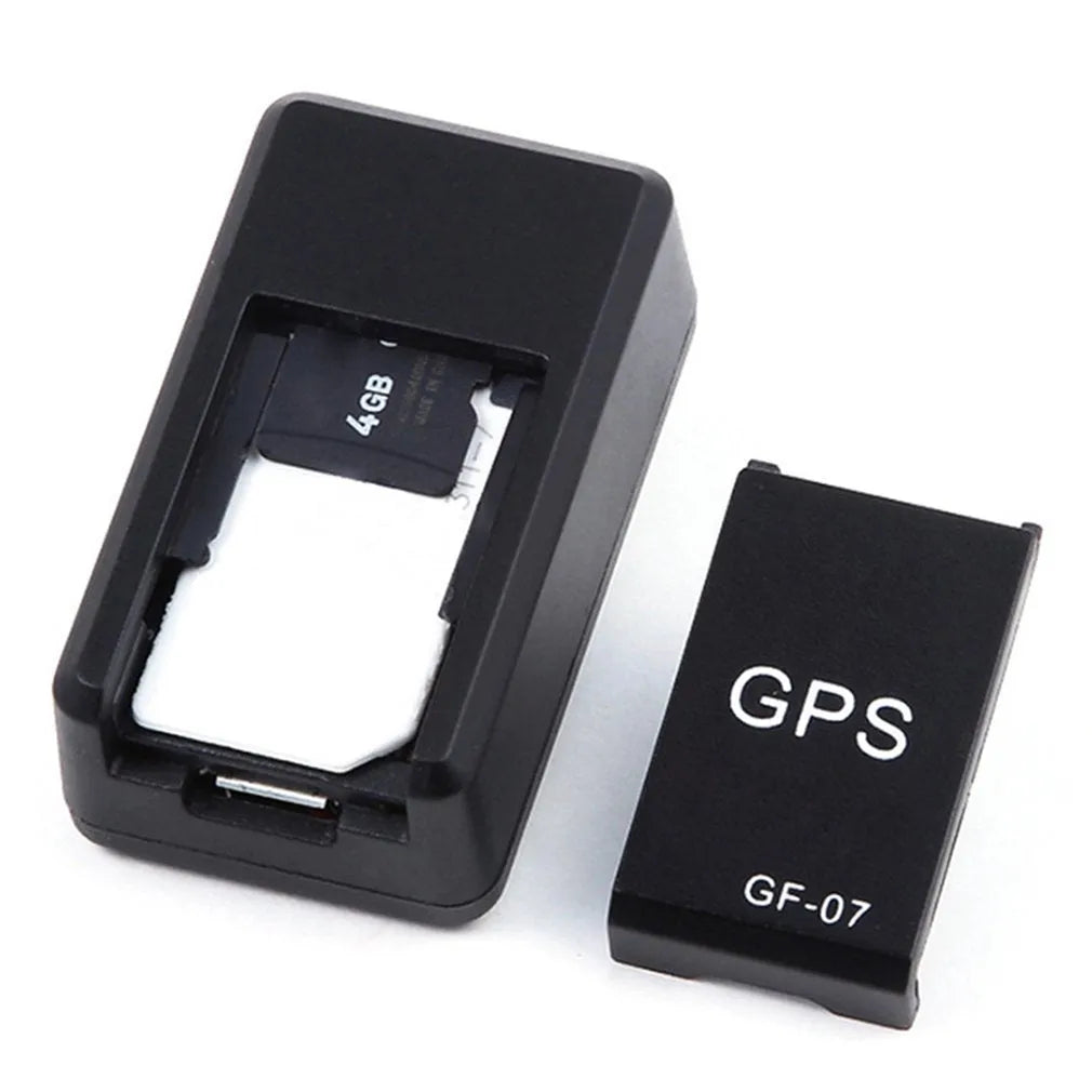 Black mini magnetic GPS car tracker device for vehicle tracking
