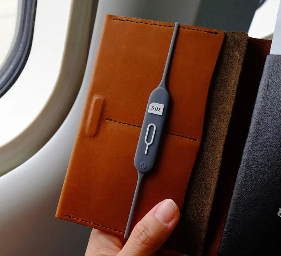 Green grey silicone card slot holder with open-top design showing internal card position