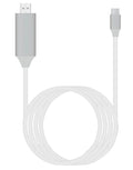 USB C to HDMI conversion cable, 2m, 4K 2K 30Hz, ABS PVC, black red white