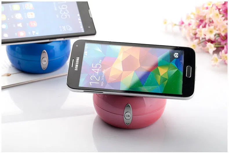 Anti Gravity Bluetooth Speaker in black plastic shell with wireless call function