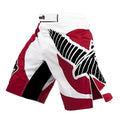 Loose Lycra free kick fighting training shorts in Black, Blue, or Red, sizes 3XL to M