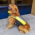 Namsan pet reflective airbag life jacket in fluorescent yellow with reflective strips, sizes S M L