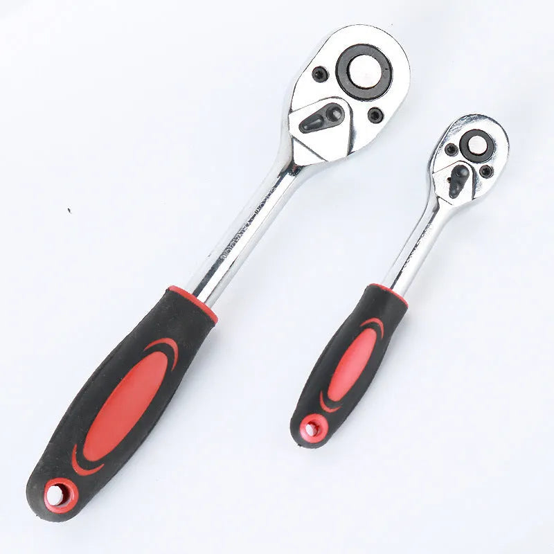 61-piece chrome vanadium steel metric socket and wrench tool set for car repair