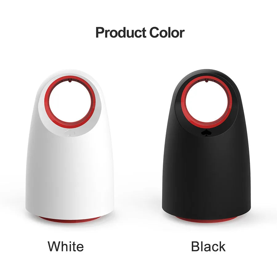 Black or white silent USB mosquito killer with UV light for indoor use.