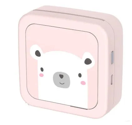 Thermal pocket portable Bluetooth printer 79x79x40mm 185g 900mAh in Pink or White