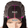 Real human hair lace front wig with 4x4 closure shown in a star fashion style on a mannequin.