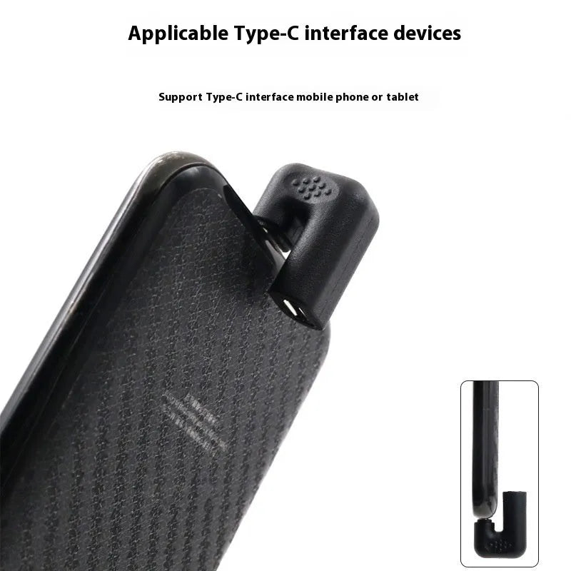 Plastic male to female adapter extension cable with U-bend design and four additional adapters