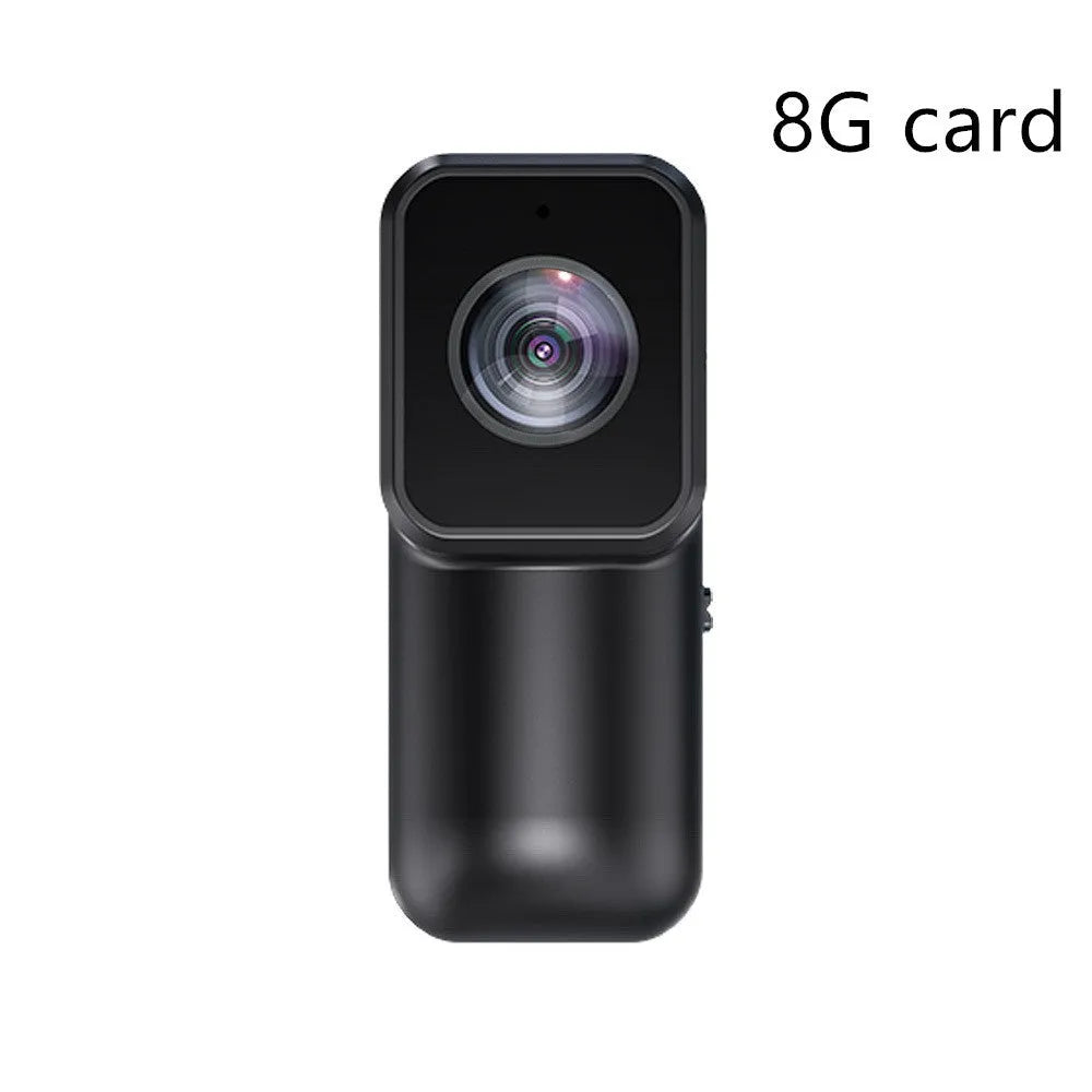 Black WiFi sports camera recorder, 61.5 x 27 x 27 mm, with wristband riding bracket, back clip, and pet strap.