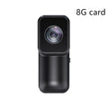 Black WiFi sports camera recorder, 61.5 x 27 x 27 mm, with wristband riding bracket, back clip, and pet strap.