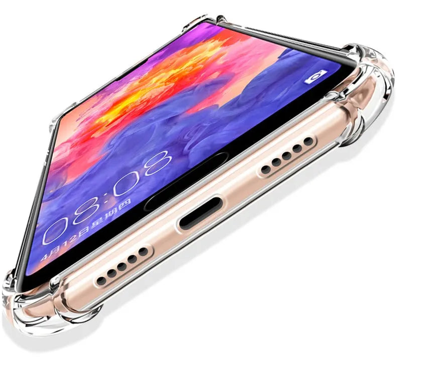 Transparent TPU phone case with airbag corners for Huawei P30