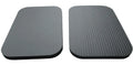 Black NBR foam yoga knee pad measuring 29x19x1.5cm with 15mm thickness for floor exercises
