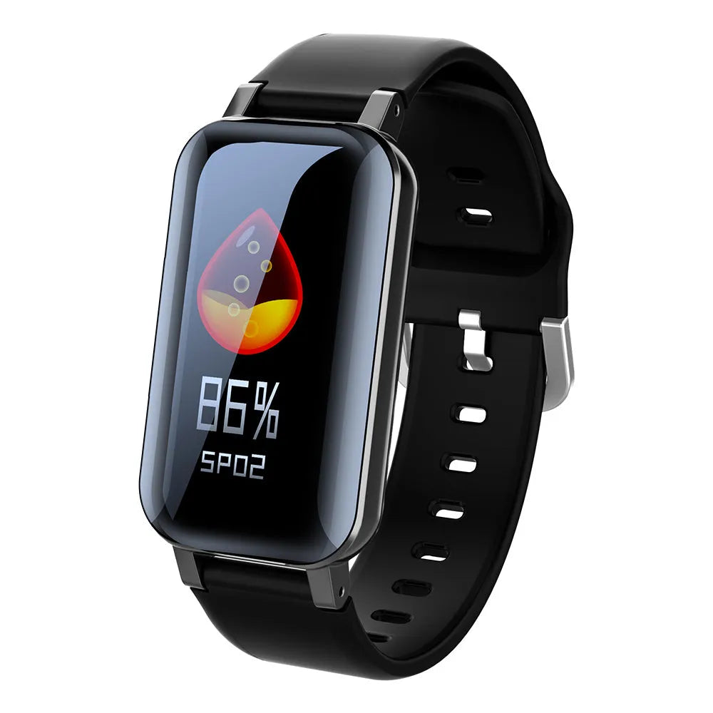 Call Bracelet smart Bracelet in black, blue, and coffee colours showing heart rate monitoring function